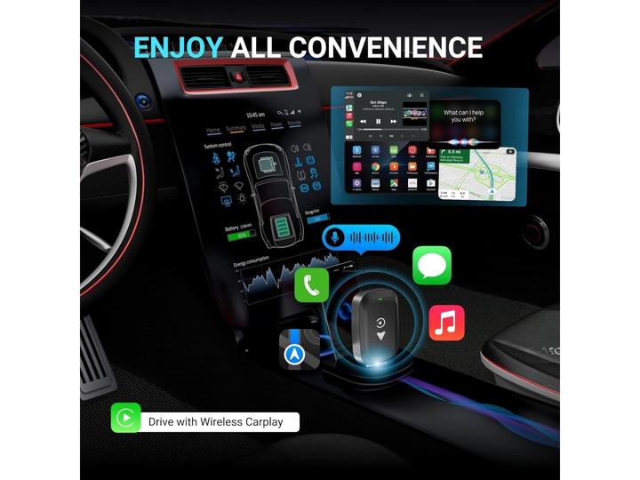 Produktbild PowerGuard 2-in-1 Wireless iOS Carplay & Android Auto Adapter
