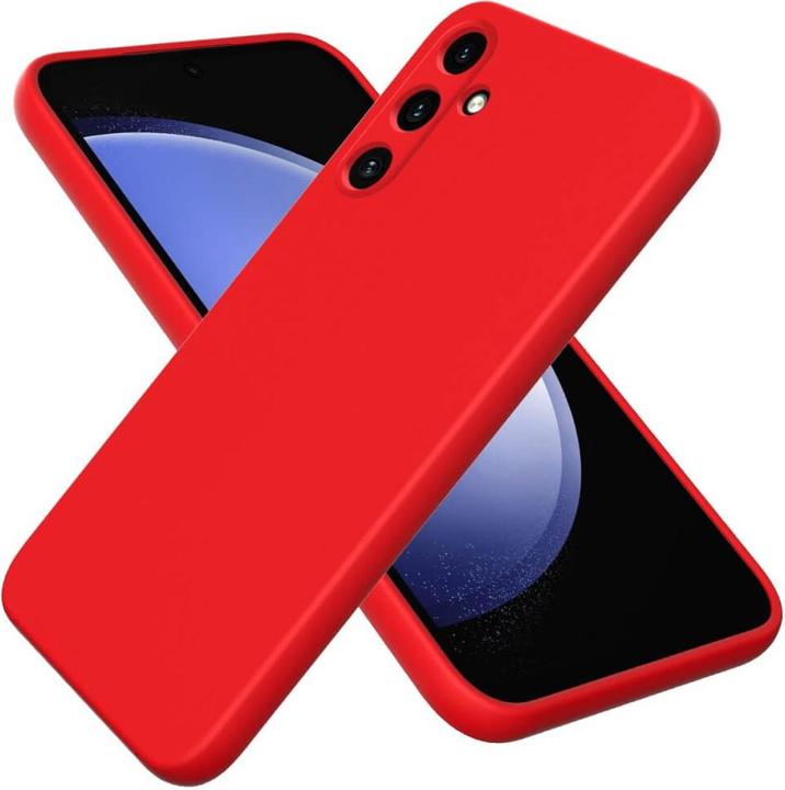 Actual product image Cover-Discount Galaxy A35 - Silicone rubber case red (Samsung Galaxy A35)