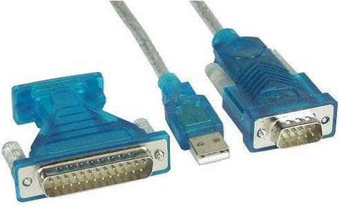 Image du produit InLine Câble adaptateur USB-Série USB St A à 9 broches St 1,8m avec adaptateur 9-25 broches (1.80 m)