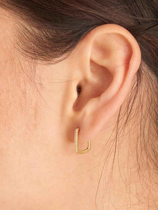 Actual product image Ania Haie Earrings Glam Oval Hoop 925 Sterling Silver (925 silver)