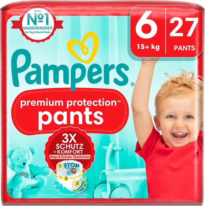 Immagine prodotto Pampers Premium Protection Pants (Dimensione 6, Pacco trasportabile, 27 Pezzo/i)
