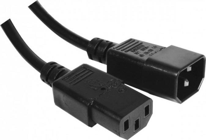 Actual product image Tecline Cold appliance extension cable, cold appliance plug to cold appliance coupler, 3.0 m (3 m)