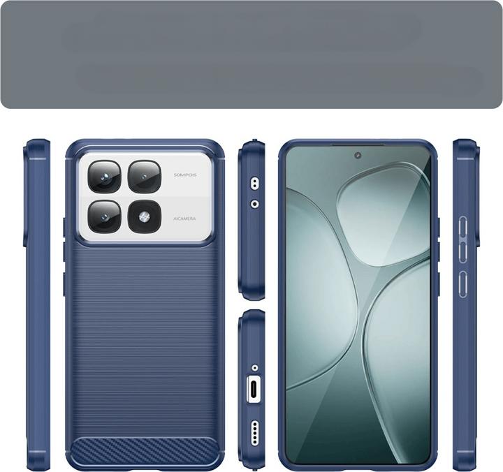 Image du produit Cover-Discount Xiaomi 14T Pro - Coque métal look carbone (Xiaomi 14T Pro)