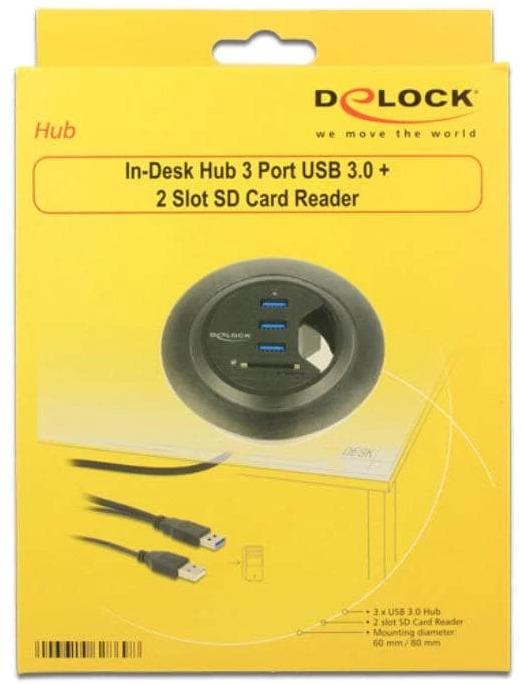 Immagine prodotto Delock Sollevatore da tavolo (USB-A, 3 Porti)
