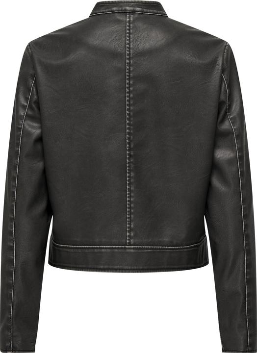 Produktbild Only Stehkragen Ärmelbündchen mit Reissverschluss Jacke Kunstlederjacke (XS)