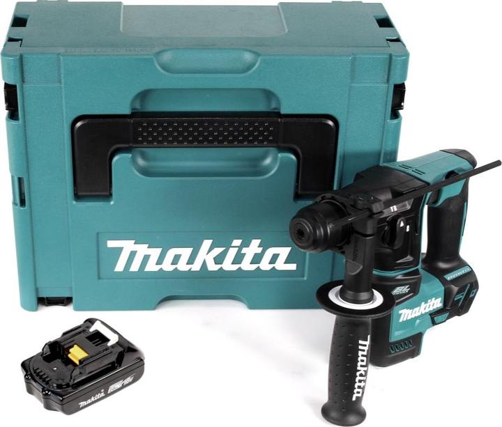 Produktbild Makita DHR 171 A1J Akku Bohrhammer 18 V 1,20 J SDS Plus Brushless + 1x Akku 2,0 Ah + Makpac - ohne (Akkubetrieb)