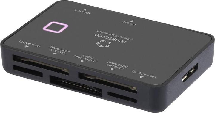 Image du produit Renkforce Lecteur de carte mémoire externe Micro USB 3.2 Gen 1 (USB 3.0) Noir (USB-C 3.2 Gen 1)