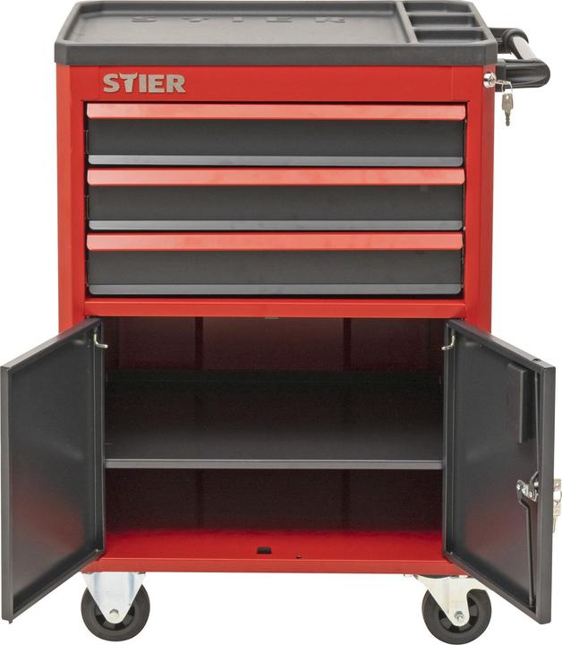 Image du produit Stier Servante d'atelier-armoire roulante avec 3 tiroirs (1 x)