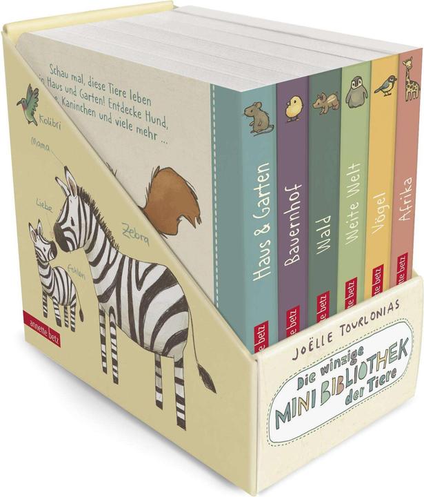Image du produit La mini-bibliothèque des animaux - 6 mini-livres d'images cartonnés dans un coffret (Die grosse (Allemand)