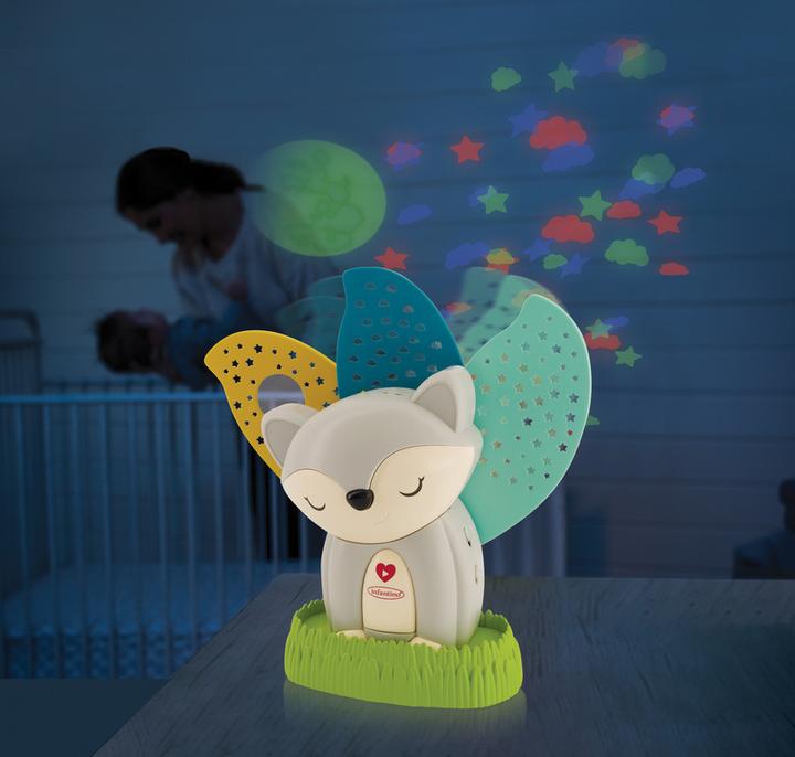 Image du produit Infantino Veilleuse et calmante musicale 2 en 1, Renard gris
