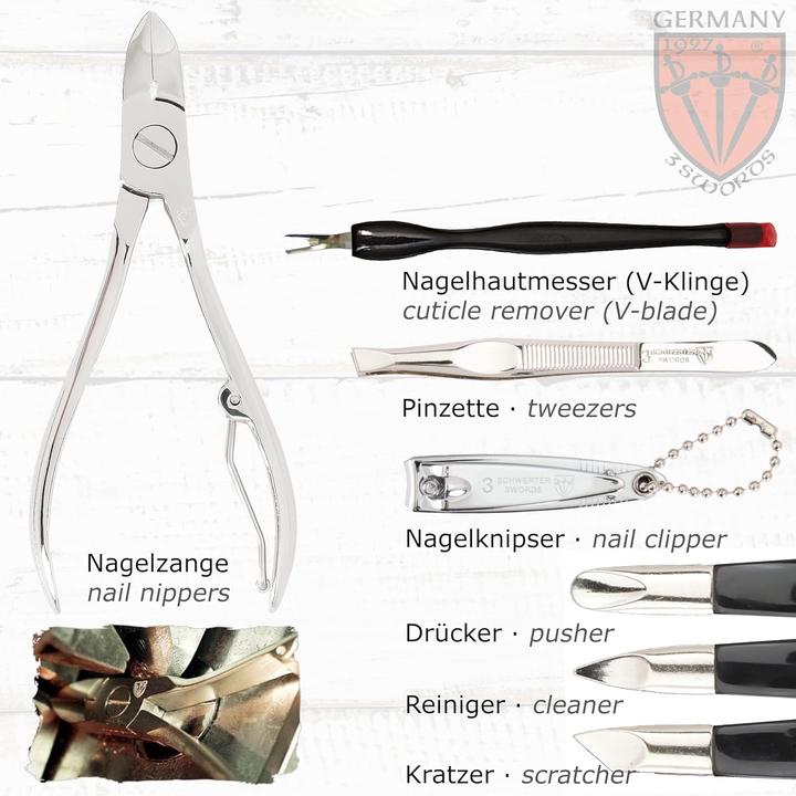 Actual product image Drei Schwerter ‎9-teiliges Nagelpflegeset Grosseto