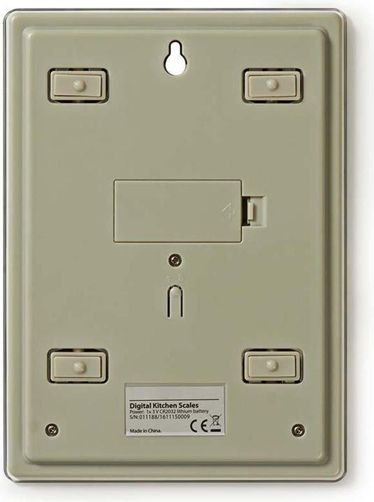 Produktbild Nedis Digitale Küchenwaage, LCD-Display, Glas I