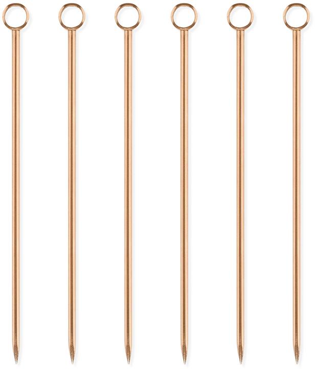 Uberstar Set di 6 agitatori per cocktail in oro rosa (Frusta cocktail)