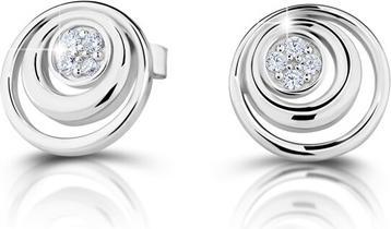 Actual product image Modesi Charming silver stud earrings J234CZ-W