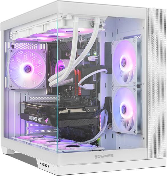 Actual product image Nox Hummer Astra Neo White (ITX, ATX, mATX)