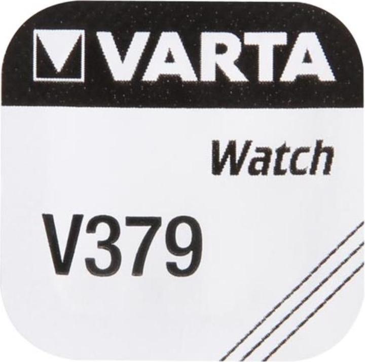 Actual product image Varta Knopfzelle-Uhrenbatterie V379, 1.55V, 14mAH (1 pcs., SR63, 14 mAh)