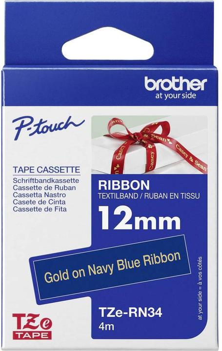 Immagine prodotto Brother TZe-RN34 (1.20 cm, Blu, Oro)