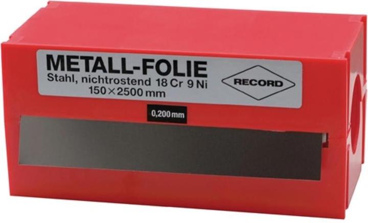Immagine prodotto HP Autozubehör Foglio di metallo spessore 0,050 mm Acciaio inox 1.4301 Lunghezza 2500 mm Larghezza 150 mm (250 cm)