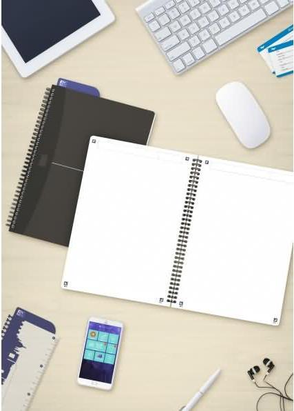 Actual product image Oxford Essentials" spiral book, B5 (B5, Checked)