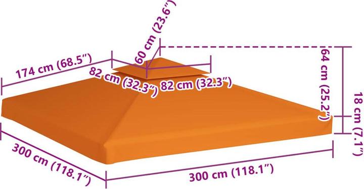 Actual product image VidaXL Xerane (300 cm, 300 cm)