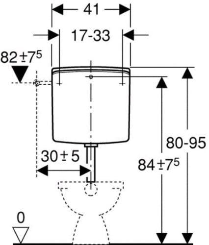 Actual product image Geberit Cistern AP140