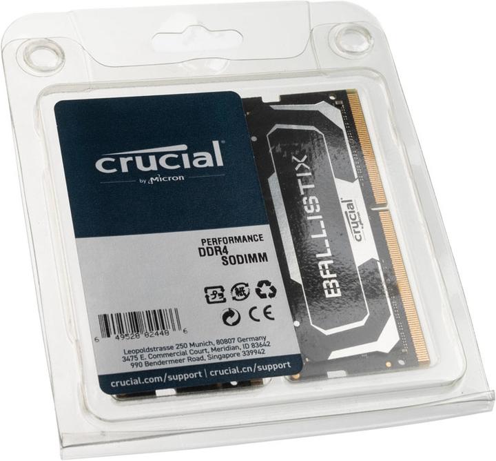 Produktbild Crucial Ballistix BL2K32G32C16S4B (2 x 32GB, 3200 MHz, DDR4-RAM, SO-DIMM)