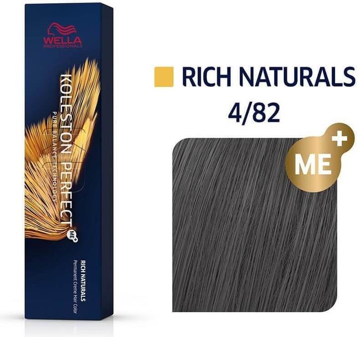 Produktbild Wella Koleston Rich Naturals 4/82 mittelbraun perl-matt 60 (4, 82 Mittelbraun Perl-Matt)