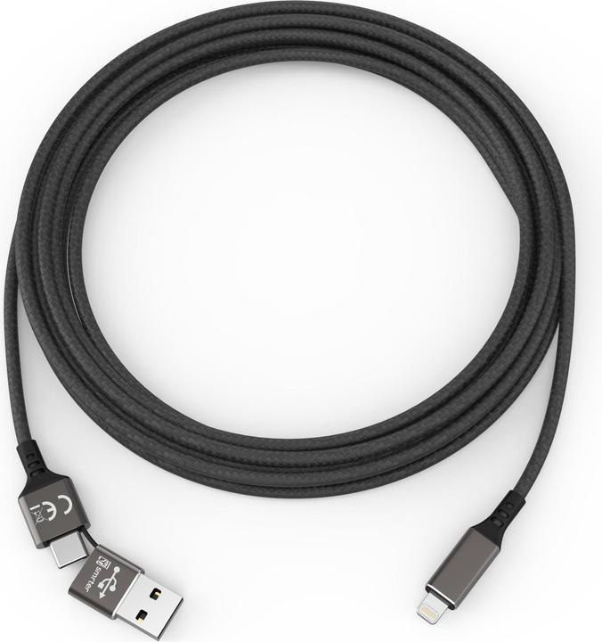 Actual product image Smrter Speedy USB charging cable to Lightning (1m), black ( SPEEDY L BK) (1 m, USB 3.0)