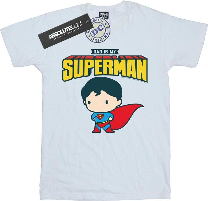 Image du produit - T-shirt SUPERMAN MY DAD IS MY HERO - Fille (128)