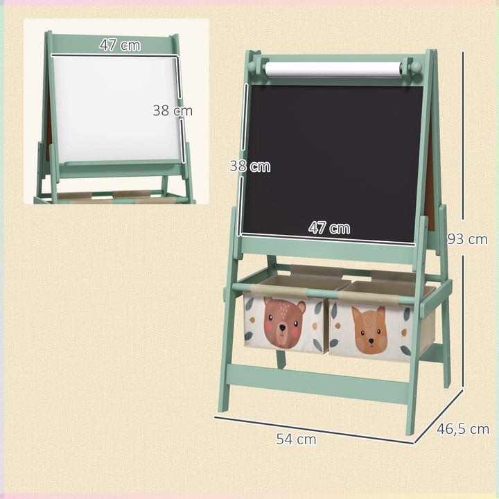 Actual product image Aiyaplay Children's board with paper roll and hanging bag