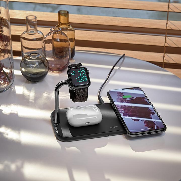 Produktbild Zens Aluminium Dual Wireless Charger + Watch (20 W)