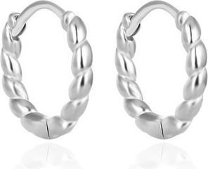 Agato - Matching silver hoop earrings AGT-E046K