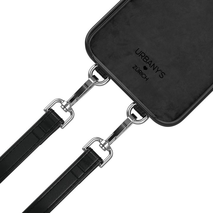 Actual product image Urbany's Necklace Case Hand Chain+ iPhone 15 Plus Night Owl (Apple iPhone 15 Plus)