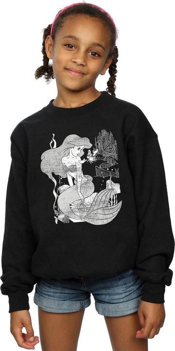 Produktbild The Little Mermaid Mädchen Sweatshirt aus Baumwolle (152, 158)