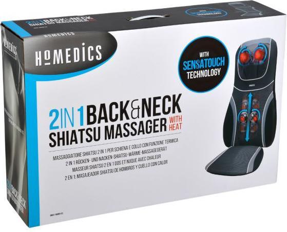 Immagine prodotto Homedics Massaggiatore Shiatsu Sensa Touch posteriore nero, grigio