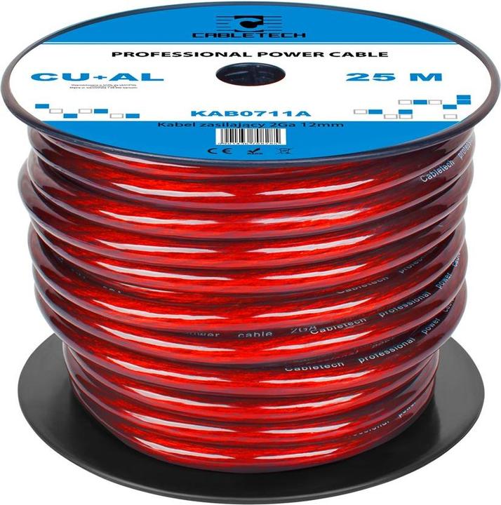 Produktbild Cabletech 2Ga OD12mm CU + AL Autokabel