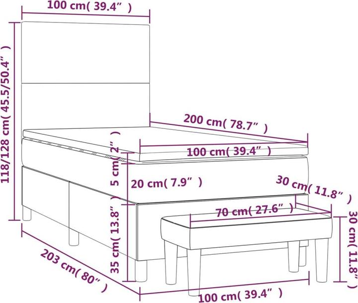 Produktbild VidaXL Callen (100 x 200 cm)