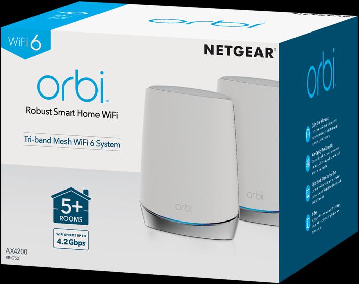 Produktbild Netgear Orbi WiFi 6 Mesh System AX4200 (RBK752)