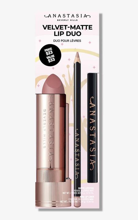 Velvet-Matte Lip Duo - Muted Mauve & Hush Rose