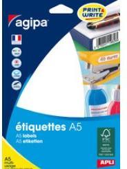 Image du produit Agipa Étiquettes universelles, 16 x 22 mm, blanches