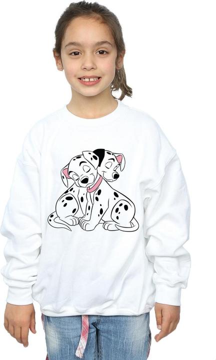Actual product image Disney Girls 101 Dalmatians Puppy Love Sweatshirt (128)