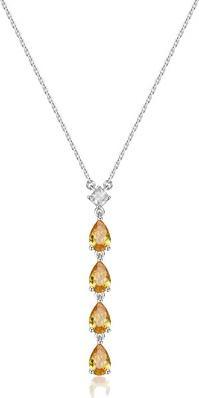 Brosway - Energy Yellow Fancy Cubic Zirconia Silver Necklace FEY98 (Fancy Cubic Zirconia)