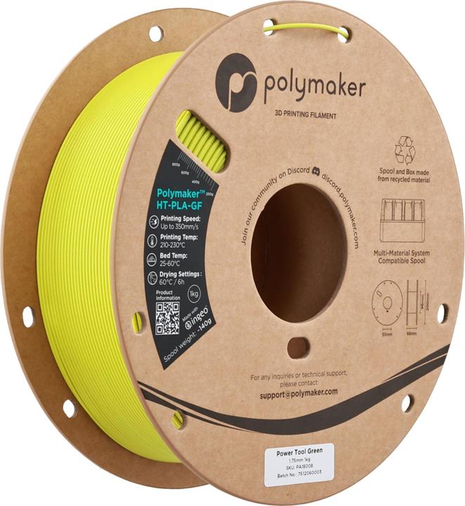 Actual product image Polymaker HT-PLA-GF (PLA)