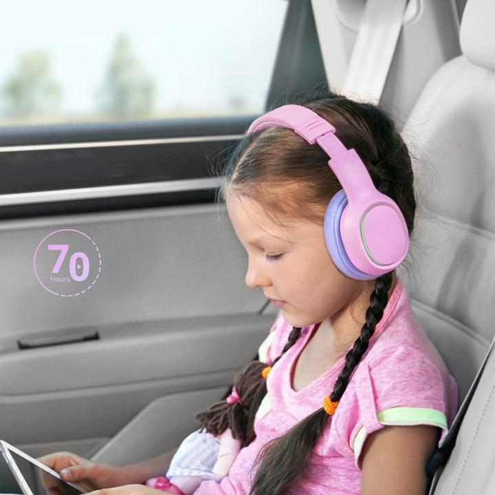 Actual product image Tronsmart KH03 Wireless Headphones with ANC, for Kids, Safe - Pink (Pink)