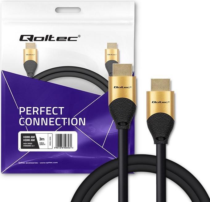 Produktbild Qoltec Kabel HDMI M/M v2.1 Ultra high speed 8K (3m) (3 m, HDMI)