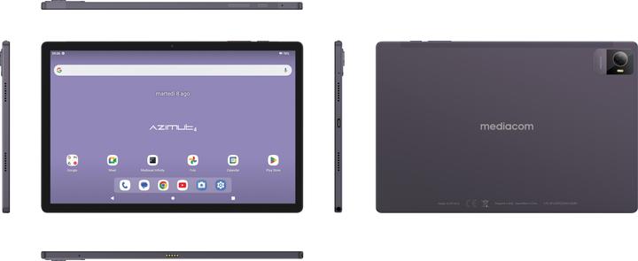Productafbeelding Mediacom SmartPad 4 4G Spreadtrum LTE-FDD 128 GB 26,7 cm (10,5') 6 GB Android 13 Grijs (4G, 10.51", 128 GB, Grijs)