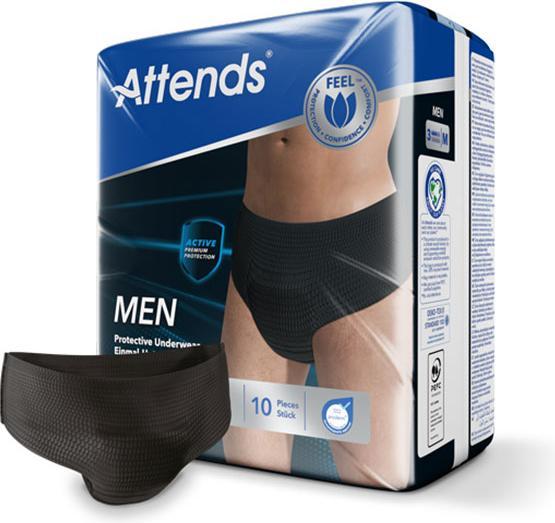 Immagine prodotto Attends Uomo 3 Protezione M nero Btl 10 pezzi (10 x, M)