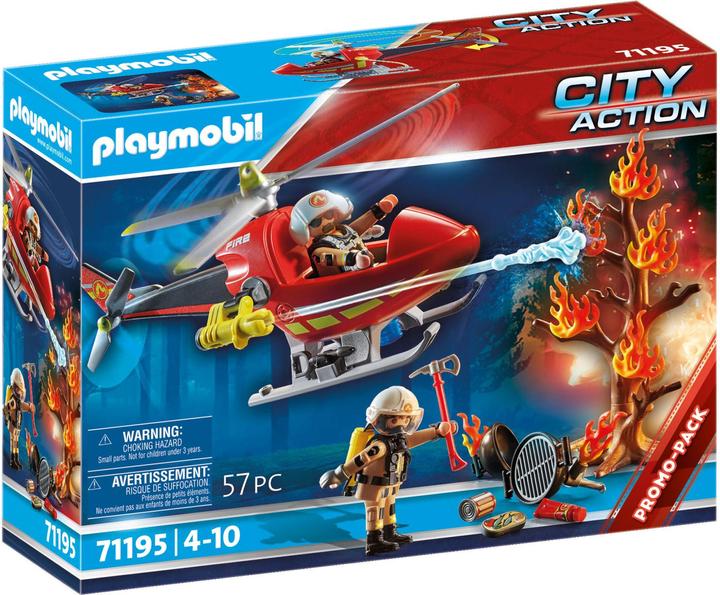Actual product image Playmobil Fire brigade helicopter (71195, Playmobil City Action)