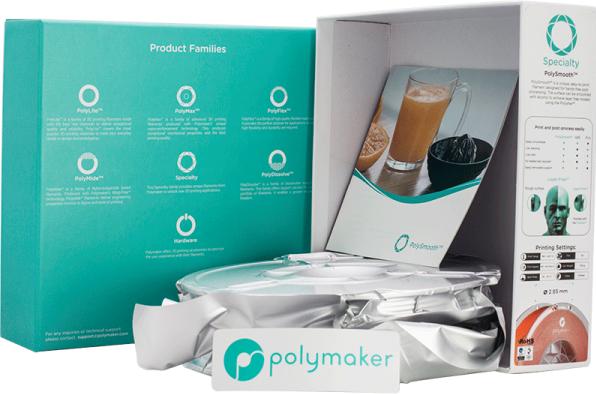 Image du produit Polymaker PolySmooth - Orange - 1.75mm (PVB, 1.75 mm, 750 g, Orange)