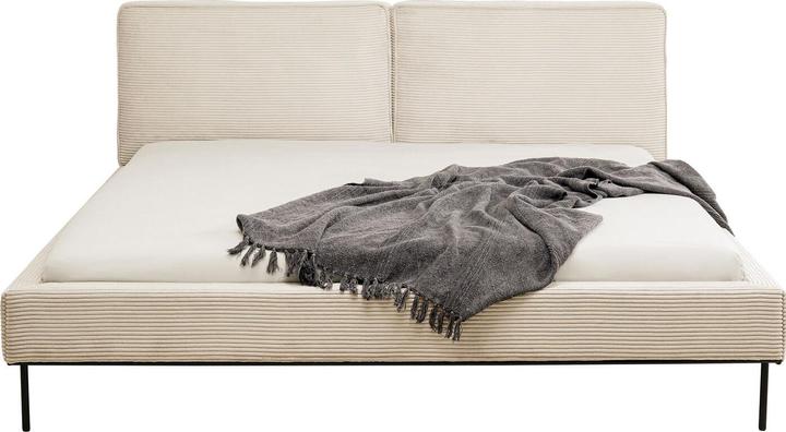 Image du produit Kare Design Bett East Side Cord Creme 160x200cm (160 x 200 cm)